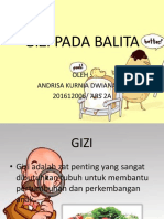 Gizi Pada Balita Andrisa