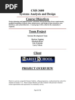 Systems Analysis and Design Example Project