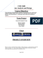 Systems Analysis and Design Example Project