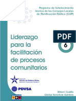 Liderazgo Como Facilitador de Procesos Comunitarios