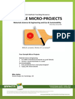 Sample Micro-Projects: Materials Science & Engineering and Eco & Sustainability