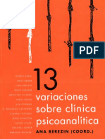 13 Variaciones Sobre Clínica Psicoanalítica (Ana Berezin)