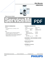 PHILIPS - HR2870-50 Service Manual