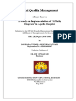 Total Quality Management: A Study On Implementation of Affinity Diagram' in Apollo Hospital