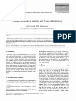 Analysis of Neutron and X-Ray Reflectometry Data Using Modelling Methods