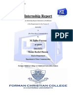 Talha's Internship Report (Mass Comm)