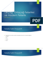 Ders1 - İlkçağ, Ortaçağ Felsefesi Ve Modern Felsefe