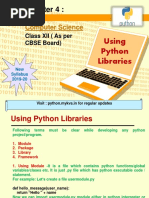 Using Python Libraries