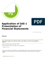 IAS 1 Presentation Financial Statements 2019