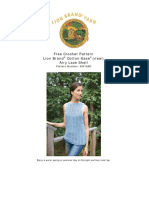Free Crochet Pattern Lion Brand Cotton-Ease (New) Airy Lace Shell