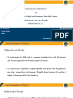 Compatitive Analysis On Consumer Durable Loans With Special Ref Through IDFC First Bank