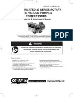 Gast lubricated rotary vane vacuum pumps manual