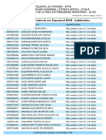 UFPB lista indeferidos em exame de espanhol