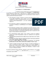 acuerdo y compromisos entre padre y estudiante