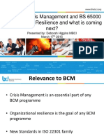 BS 11200 and BS 65000 Organizational Resilience Standards