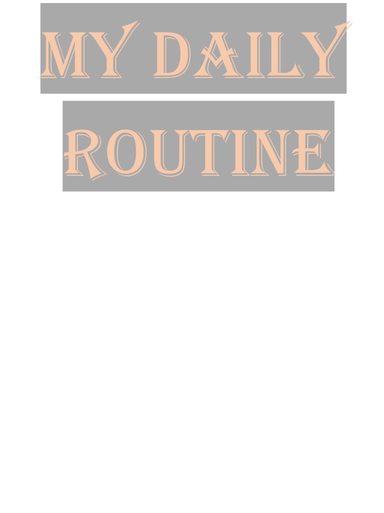 My Daily Routine | PDF