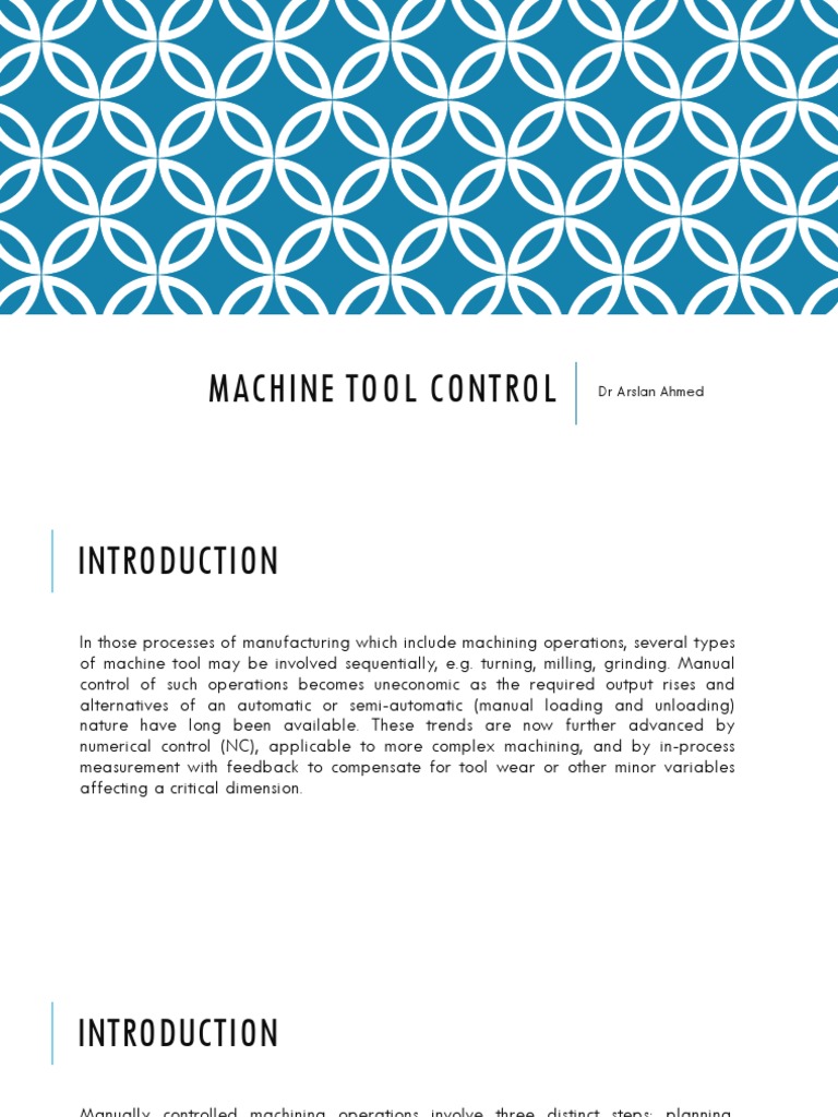 CNC Machine Tool Control Overview | PDF | Numerical Control | Machines
