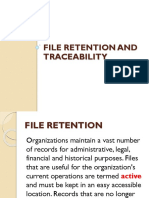 File Retention and Traceability - CSEC EDPM