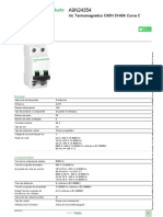 Ficha Técnica Del Producto: Int. Termomagnetico C60N 3X40A Curva C