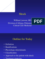 Shock: William Lawson, MD Division of Allergy, Pulmonary, and Critical Care Medicine