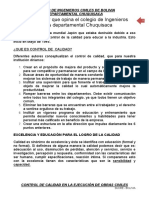 Control de Calidad de Obras en Bolivia