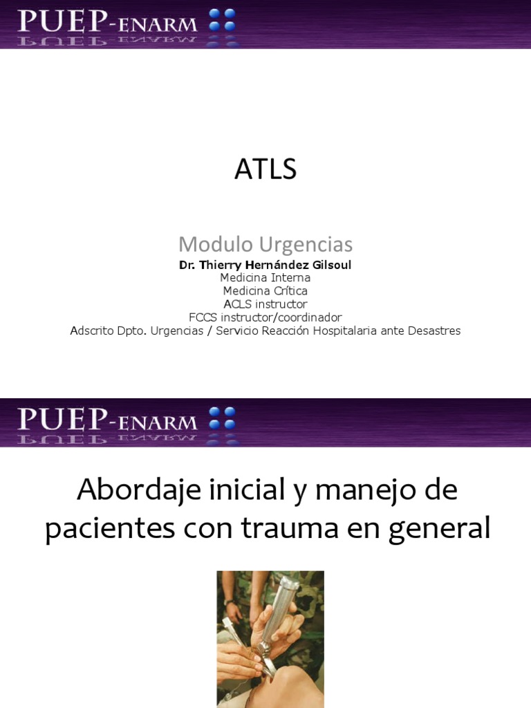 Protocolo ATLS para Manejo de Trauma | PDF | Lesión | Sistema respiratorio