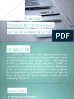 Principios de La Auditoría Informática. Normas Ético-morales Que Regulan La Actuación Del Auditor