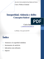 Carlos Romero-Inseguridad Violencia y Delito- Conceptos Básicos 14 08 15
