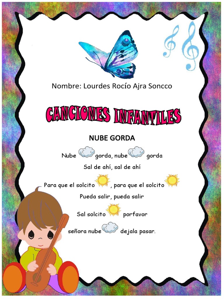 Canciones Infantiles sobre Nubes y Sol | PDF | Arte