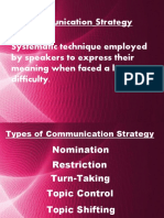 Communication Systematic Technique Employed by Speakers To Express Their Meaning When Faced A Language Difficulty