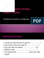 Asking and Giving Directions