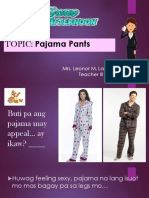 Draft Pajama Pants Pattern
