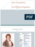 Fourier Transforms - Solving The Diffusion Equation