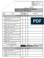 Contoh Ceklist Form Inspeksi