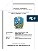Instrumen Penilaian Kinerja Dan Monitoring Administrasi KBM Guru Mapel Sma/Smk Negeri / Swasta Jawa Timur TAHUN PELAJARAN 2019 /2020