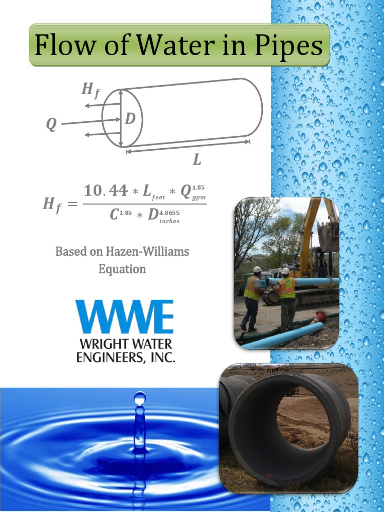 27 Flow of Water in Pipes | PDF | Colorado | Gallon