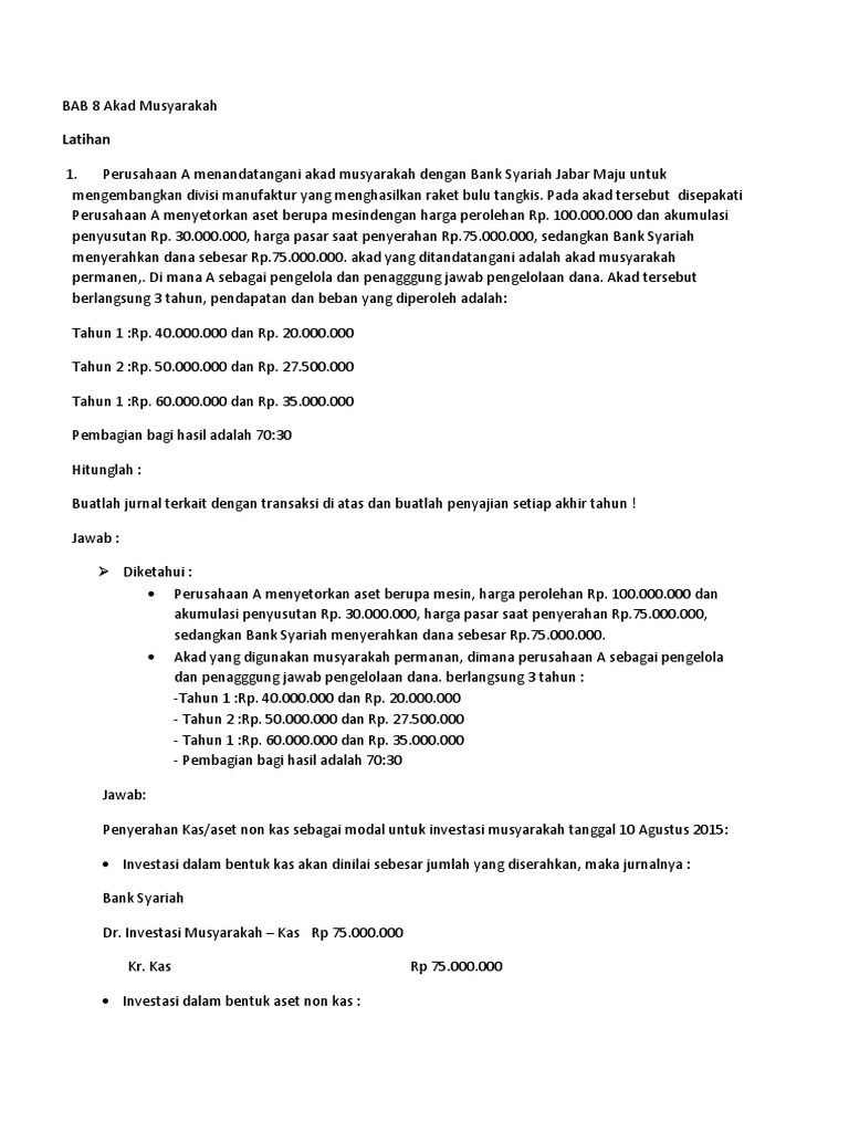 Bab 8 Akad Musyarakah