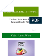 BASIC ELECTRICITY Part 1-Volts, Amps, Watts, Series, Parallel (EIM)