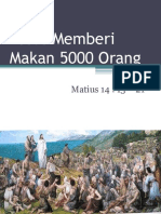 Yesus Memberi Makan 5000 Orang (Slide)