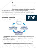 Kolb's Learning Styles and Experiential Learning Cycle