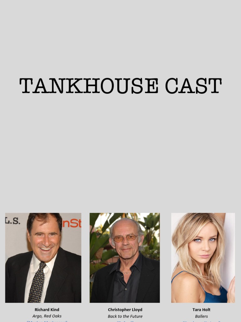 Tankhouse Photo Cast List PDF