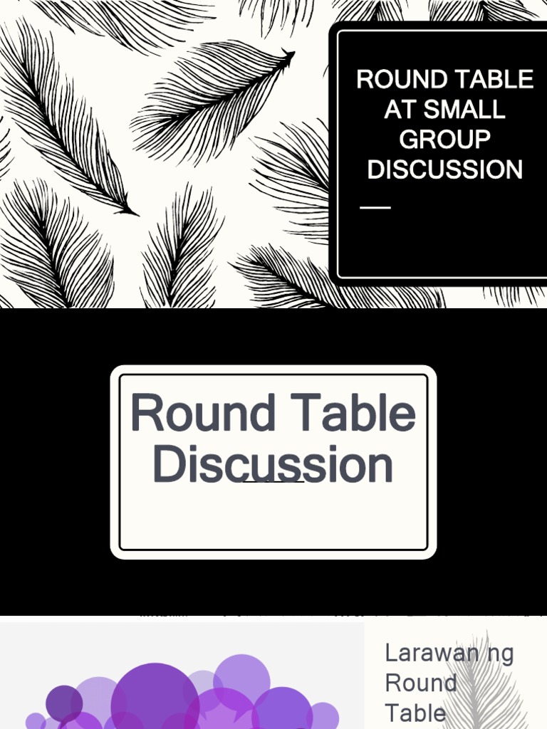 Round Table at Small Group Discussion | PDF