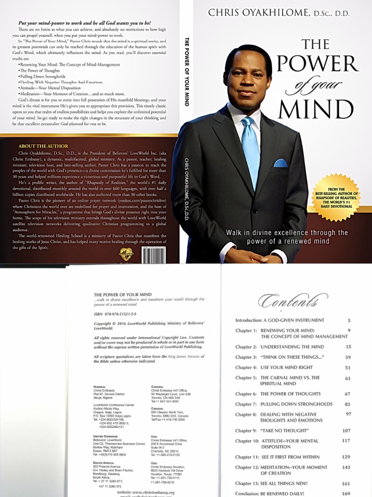 The Power of Your Mind - Walk in Divine Excellence and Transform Your ...