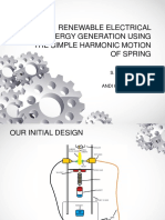 Renewable Electrical Energy Generation Using The Simple Harmonic Motion of Spring