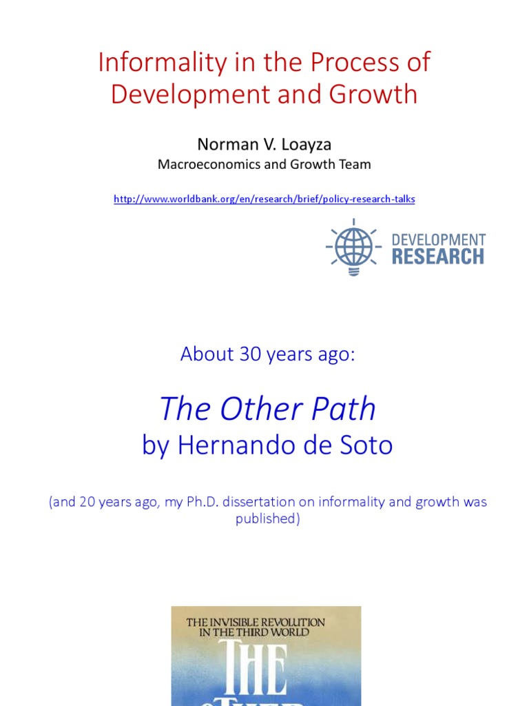 Understanding Informality's Impact on Growth | PDF | Economic Growth ...