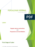 Persalinan Normal: DR Cahyono Hadi, Spog (K)