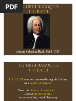 The High Baroque:: J. S. Bach