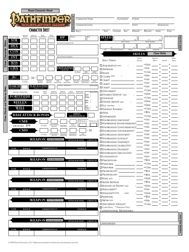 Character Sheet: STR DEX CON INT WIS CHA HP Speed | PDF | Role Playing ...