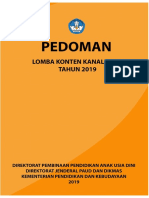 Pedoman Lomba Konten Kanal Paud Tahun 2019