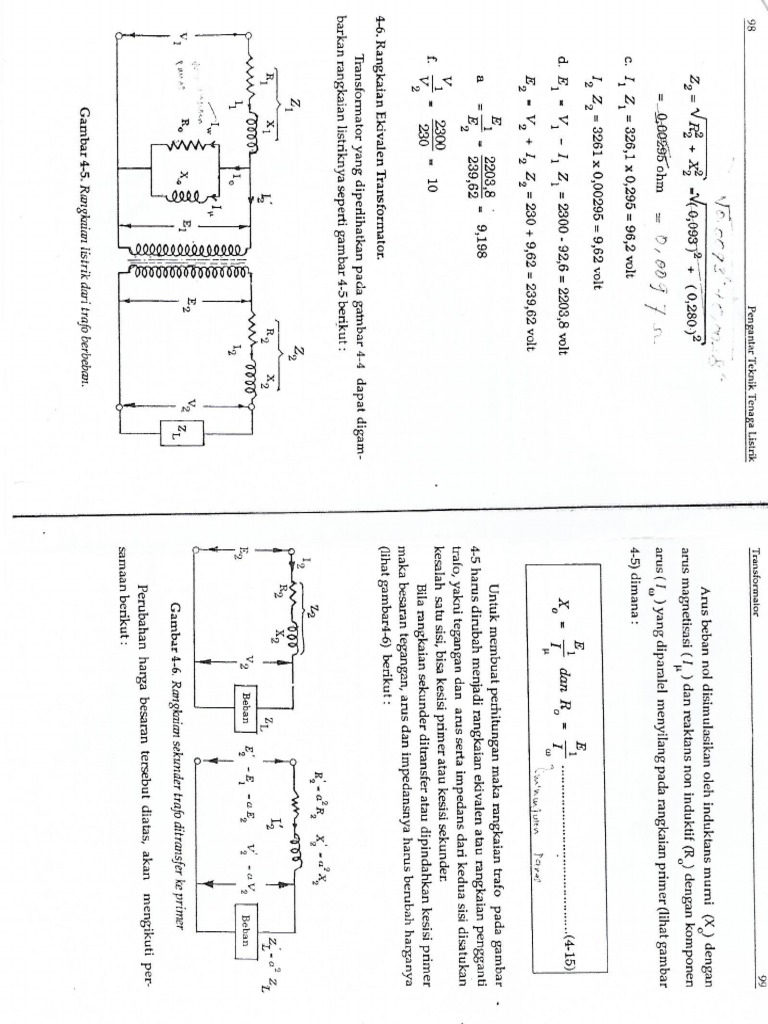 Rangkaian Ekivalen Transformator